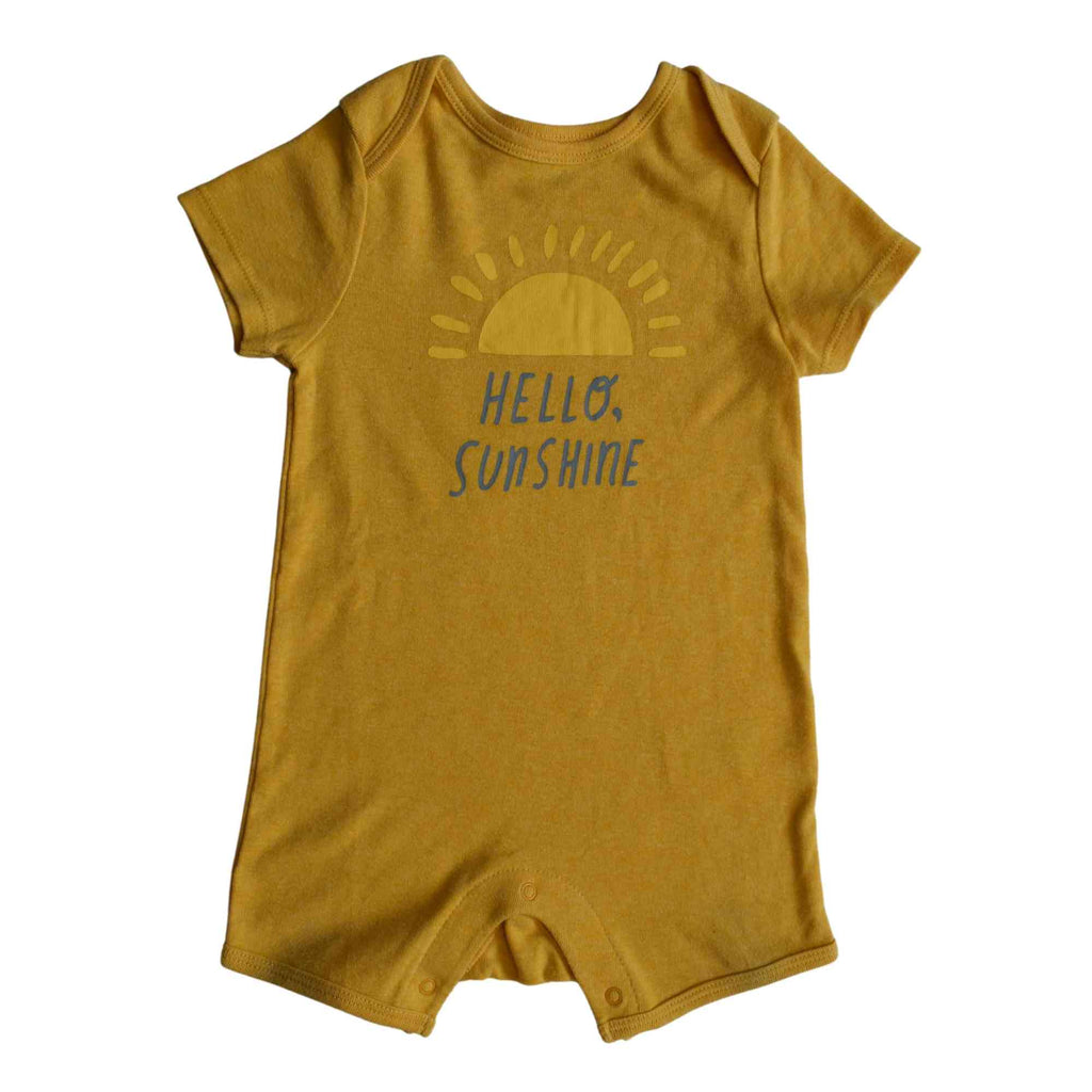 Romper Algodón Amarillo Mostaza 6-12 meses, Old Navy