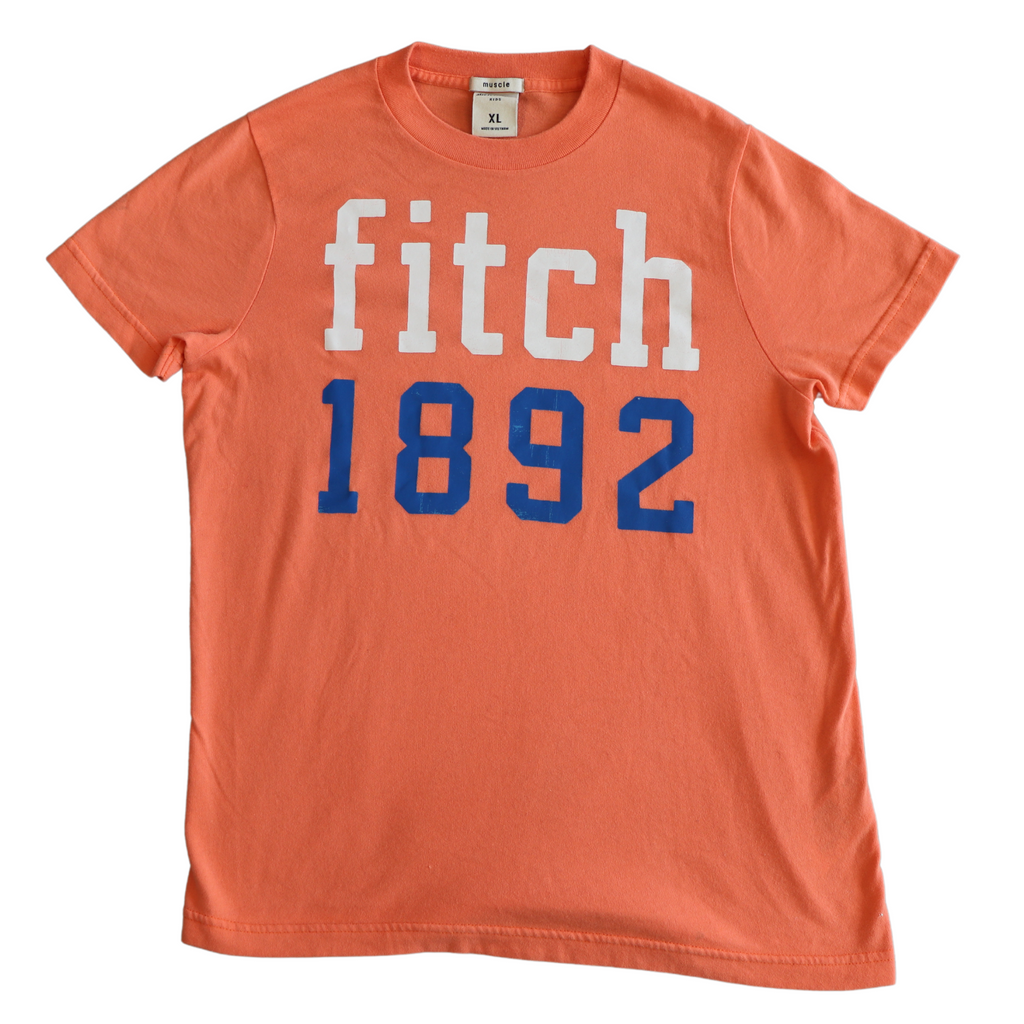 Playera naranja, Abercrombie Kids XL,  Talla 15 años  a 16 años