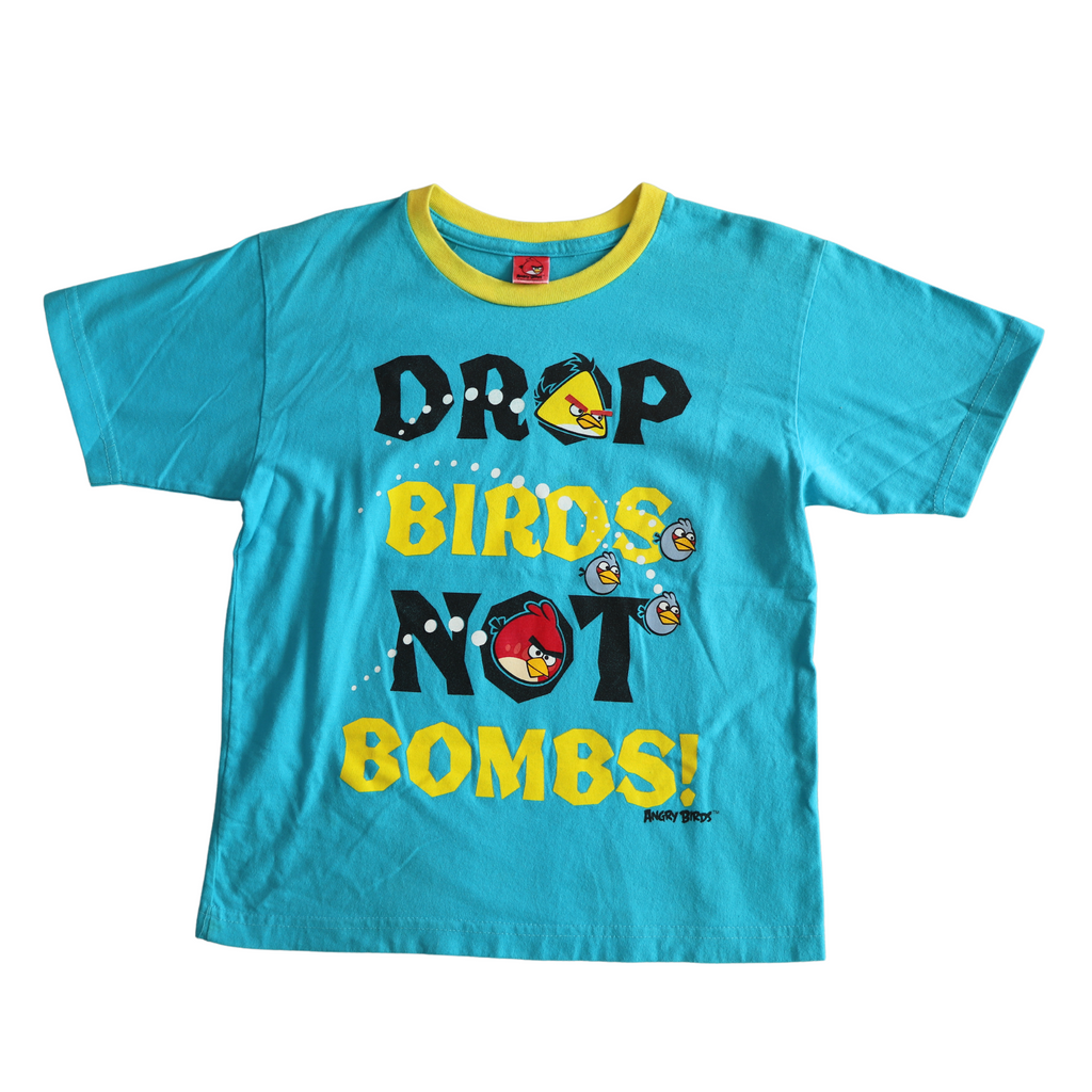 Playera Azul Angry Birds, Talla 8 años - 10 años