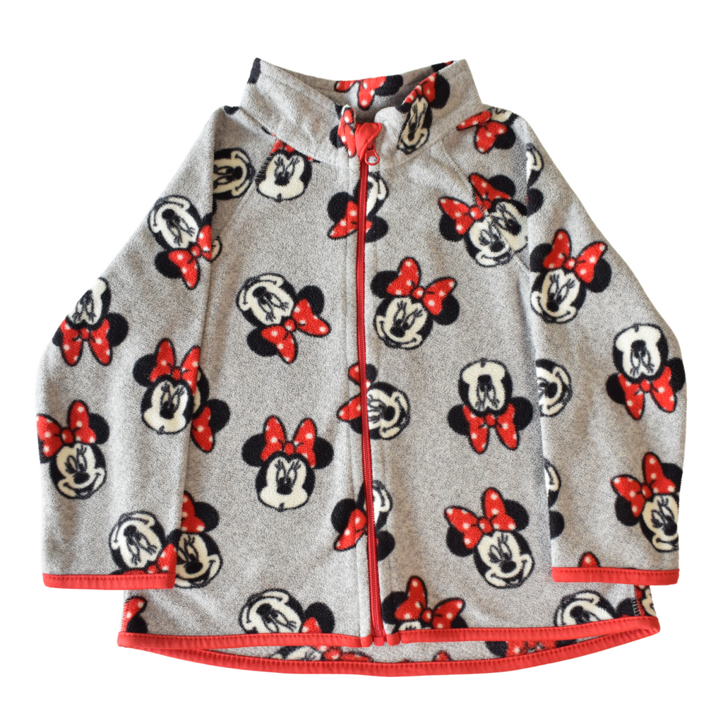 Sudadera afelpada Gris Minnie Mouse, H&M, 12 meses, Disney