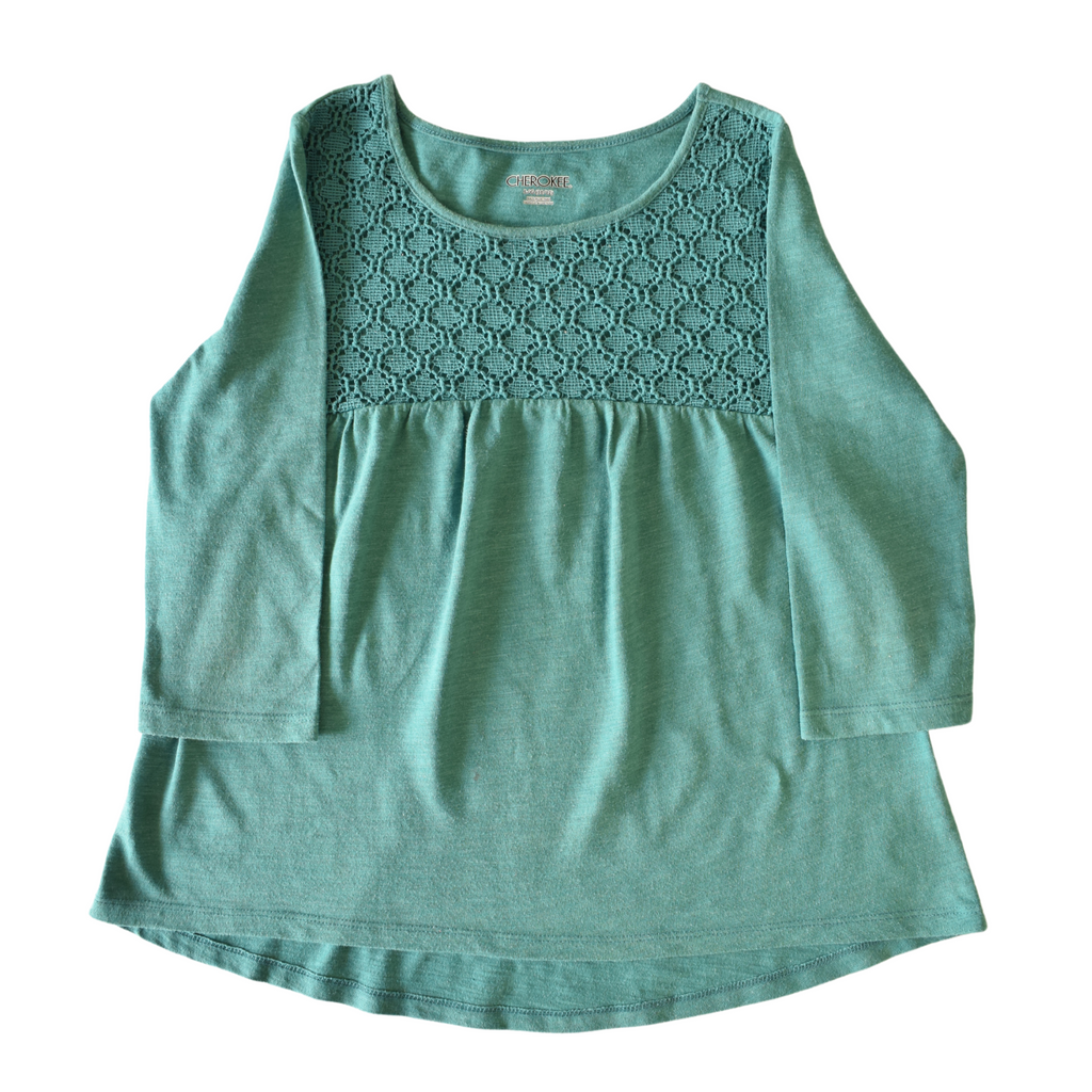 Playera Verde Niña Cherokee, Talla 10 años / 12 años