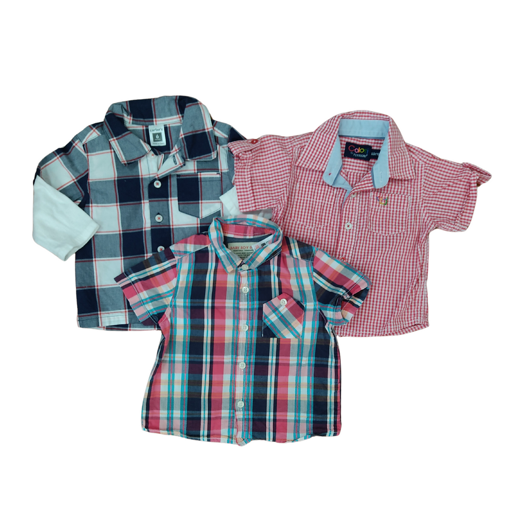 Lote de 3 camisas bebé 6 meses Carter´s, Zara Baby, Ferrioni