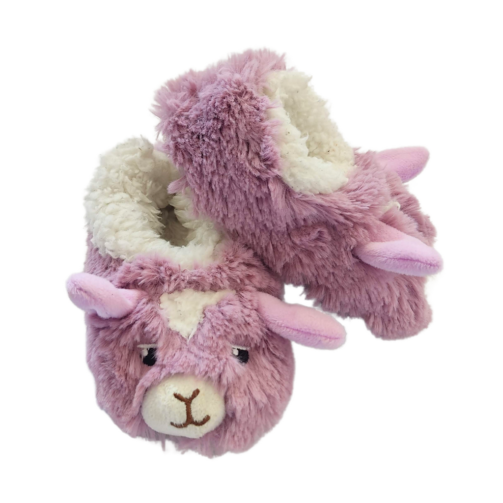 Pantuflas de peluche llama, talla 13