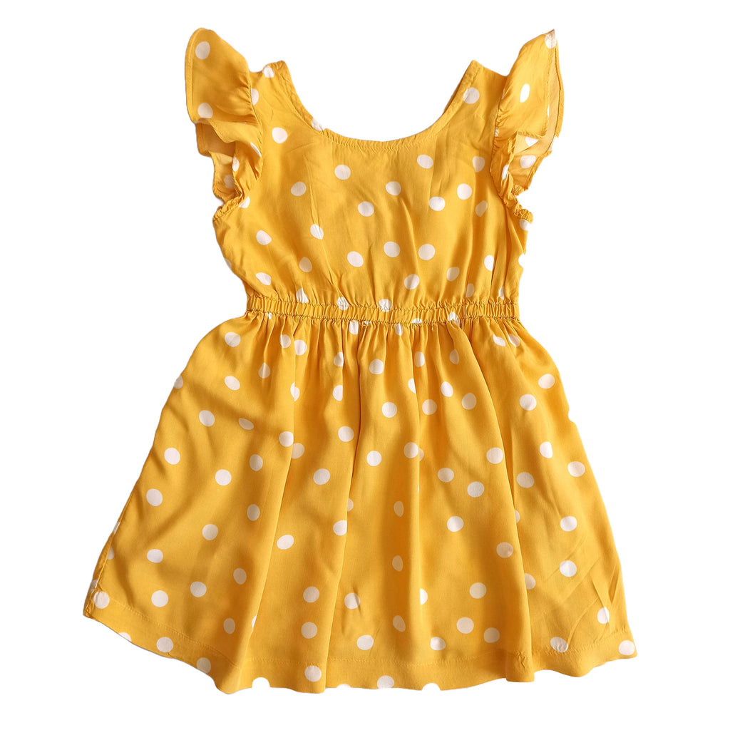 Vestido amarillo de lunares, Carter´s, talla 2